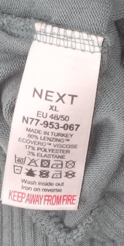 Next Women Blue XL Pullover Sweatshirt Relaxed Fit Viscose Blend