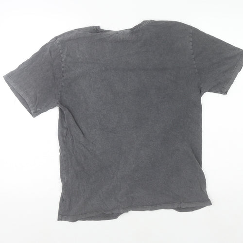 Stradivarius Men’s Grey Nirvana Graphic Band T-Shirt Size M