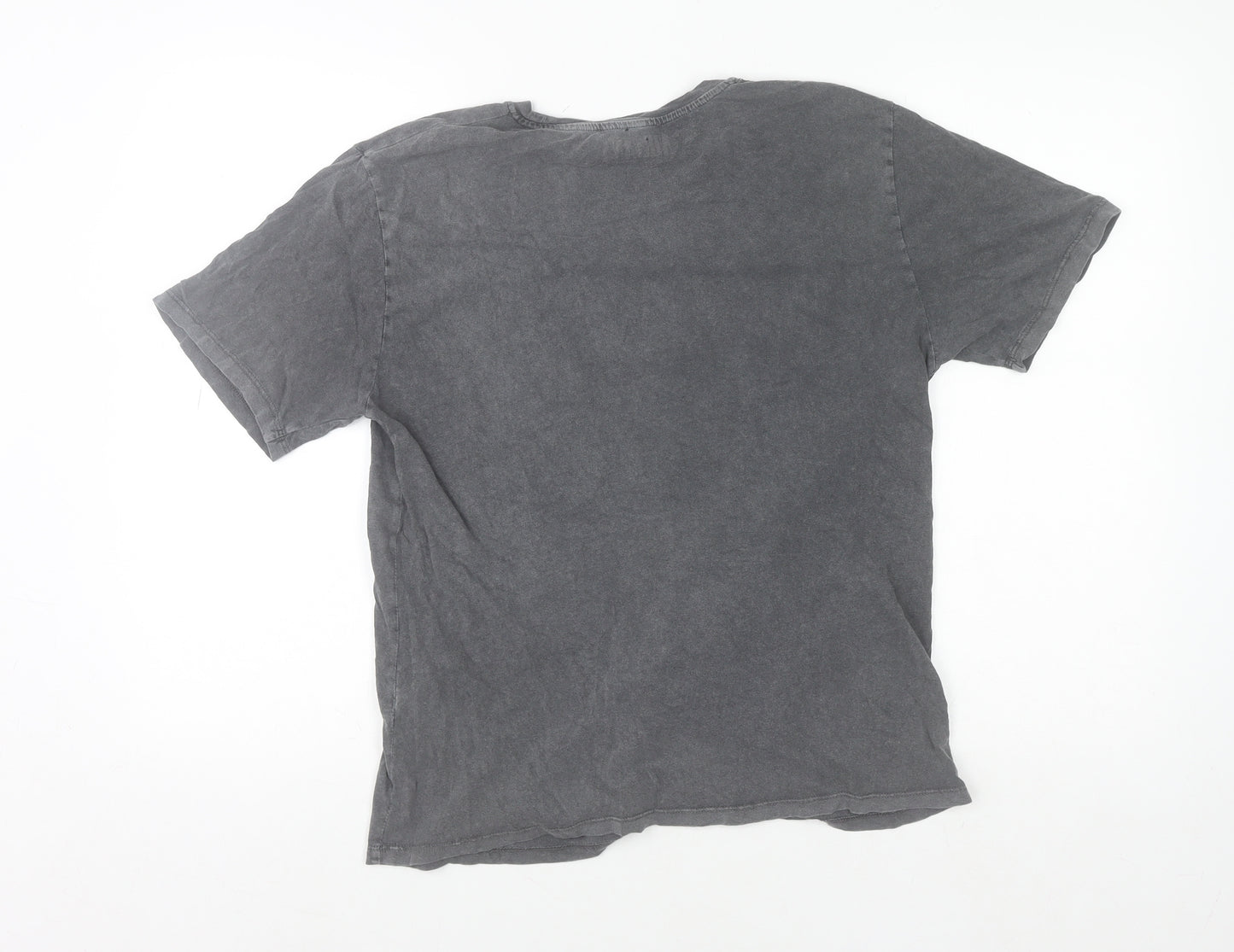 Stradivarius Men’s Grey Nirvana Graphic Band T-Shirt Size M