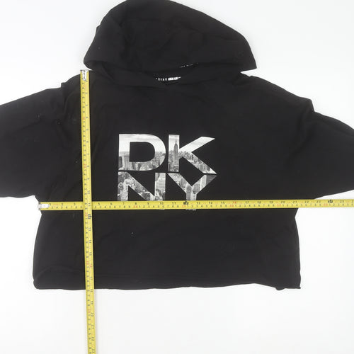 DKNY Sport Women's Black Medium Pullover Hoodie 100% Cotton