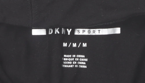 DKNY Sport Women's Black Medium Pullover Hoodie 100% Cotton