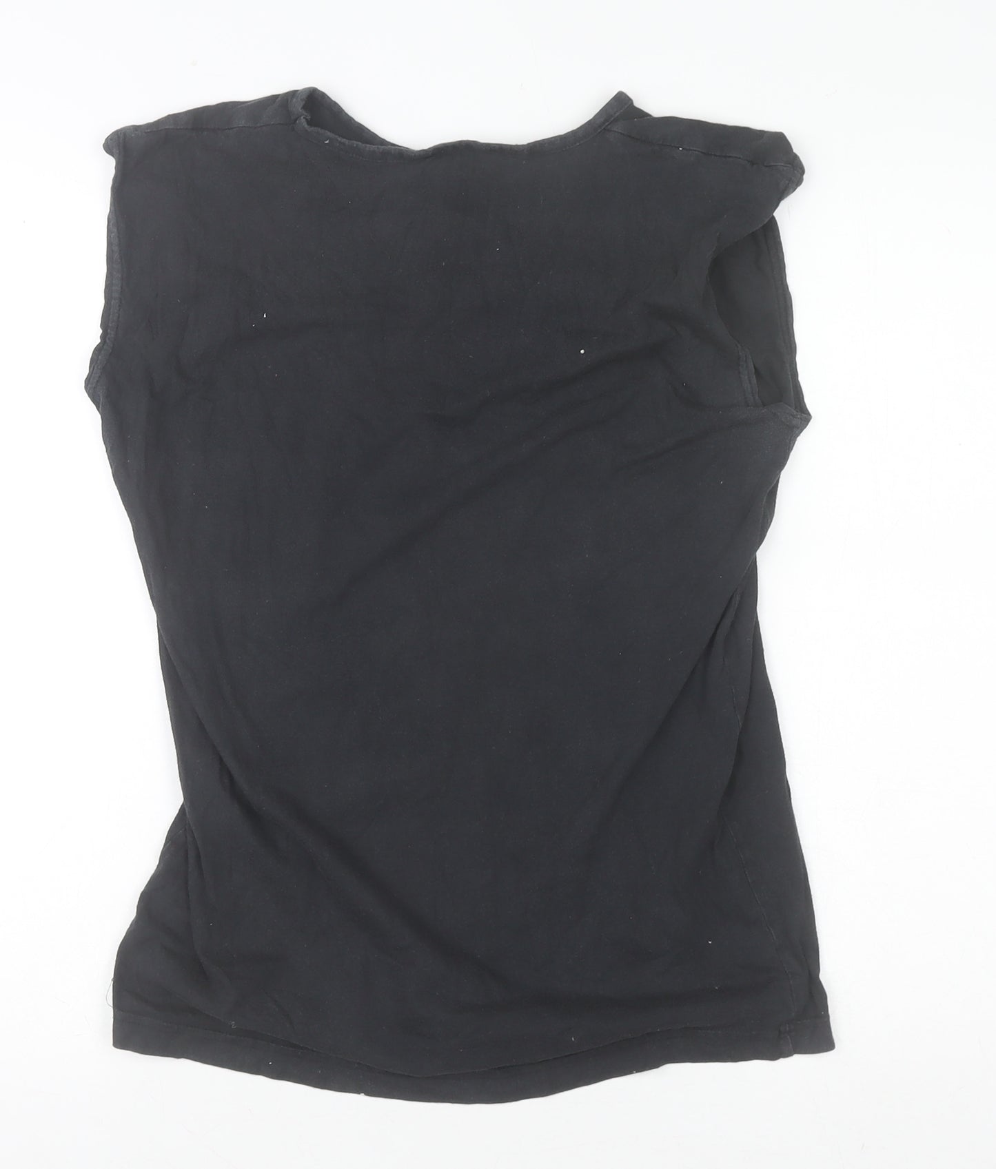 Lee Mens Black Sleeveless Crew Neck Vintage Cotton T-Shirt M