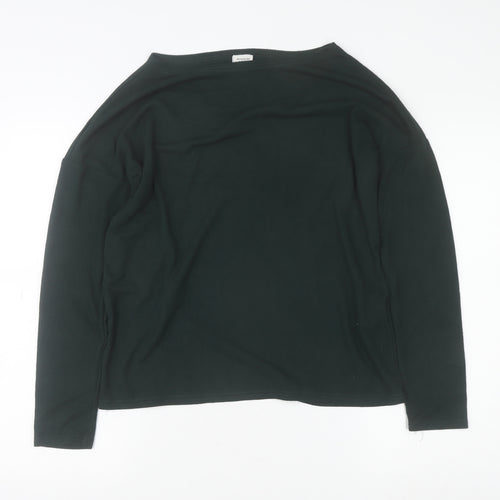 Jacqueline de Yong Women's Black Boat Neck Lightweight Pullover Jumper Size S