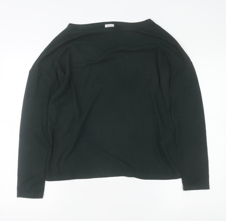 Jacqueline de Yong Women's Black Boat Neck Lightweight Pullover Jumper Size S