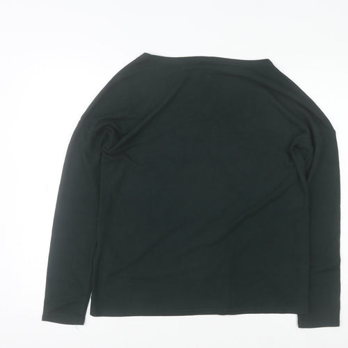 Jacqueline de Yong Women's Black Boat Neck Lightweight Pullover Jumper Size S
