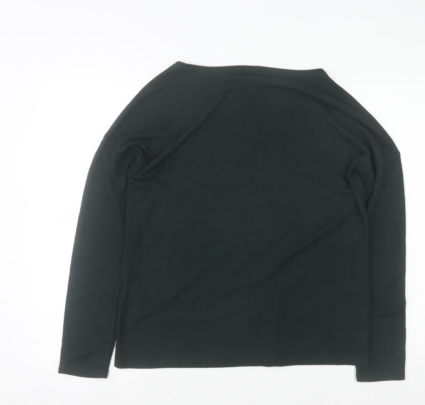 Jacqueline de Yong Women's Black Boat Neck Lightweight Pullover Jumper Size S
