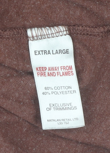 Easy Men’s Brown Bronx Graphic T-Shirt XL Crew Neck Short Sleeve