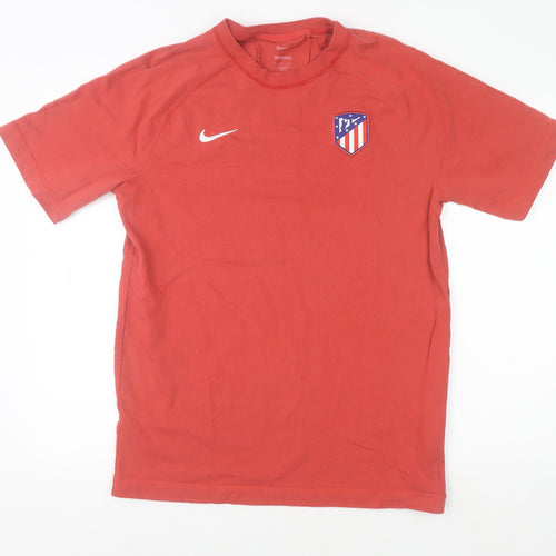 Nike Men’s Red Atlético de Madrid Loose Fit Cotton T-Shirt M