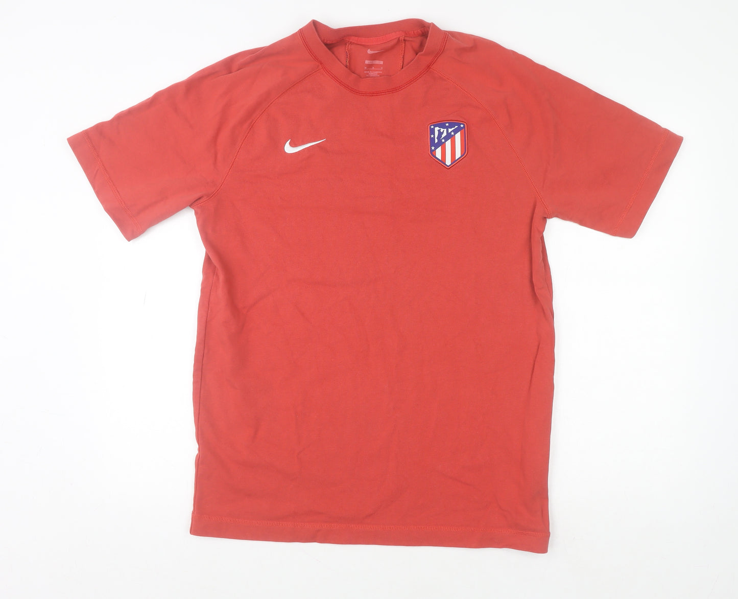 Nike Men’s Red Atlético de Madrid Loose Fit Cotton T-Shirt M