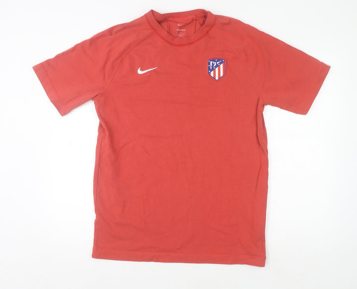 Nike Men’s Red Atlético de Madrid Loose Fit Cotton T-Shirt M