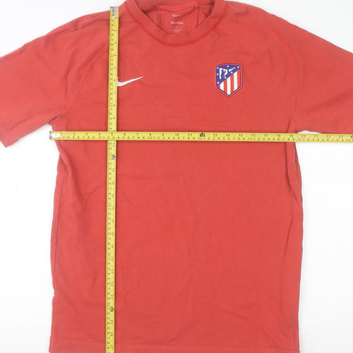 Nike Men’s Red Atlético de Madrid Loose Fit Cotton T-Shirt M