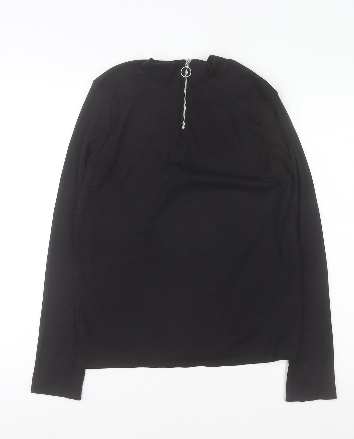 New Look Women's Black Size 18 Mock Neck 1/4 Zip Jumper