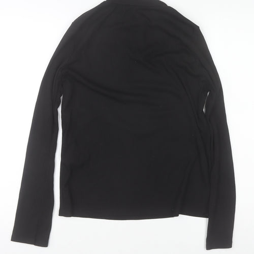 New Look Women's Black Size 18 Mock Neck 1/4 Zip Jumper