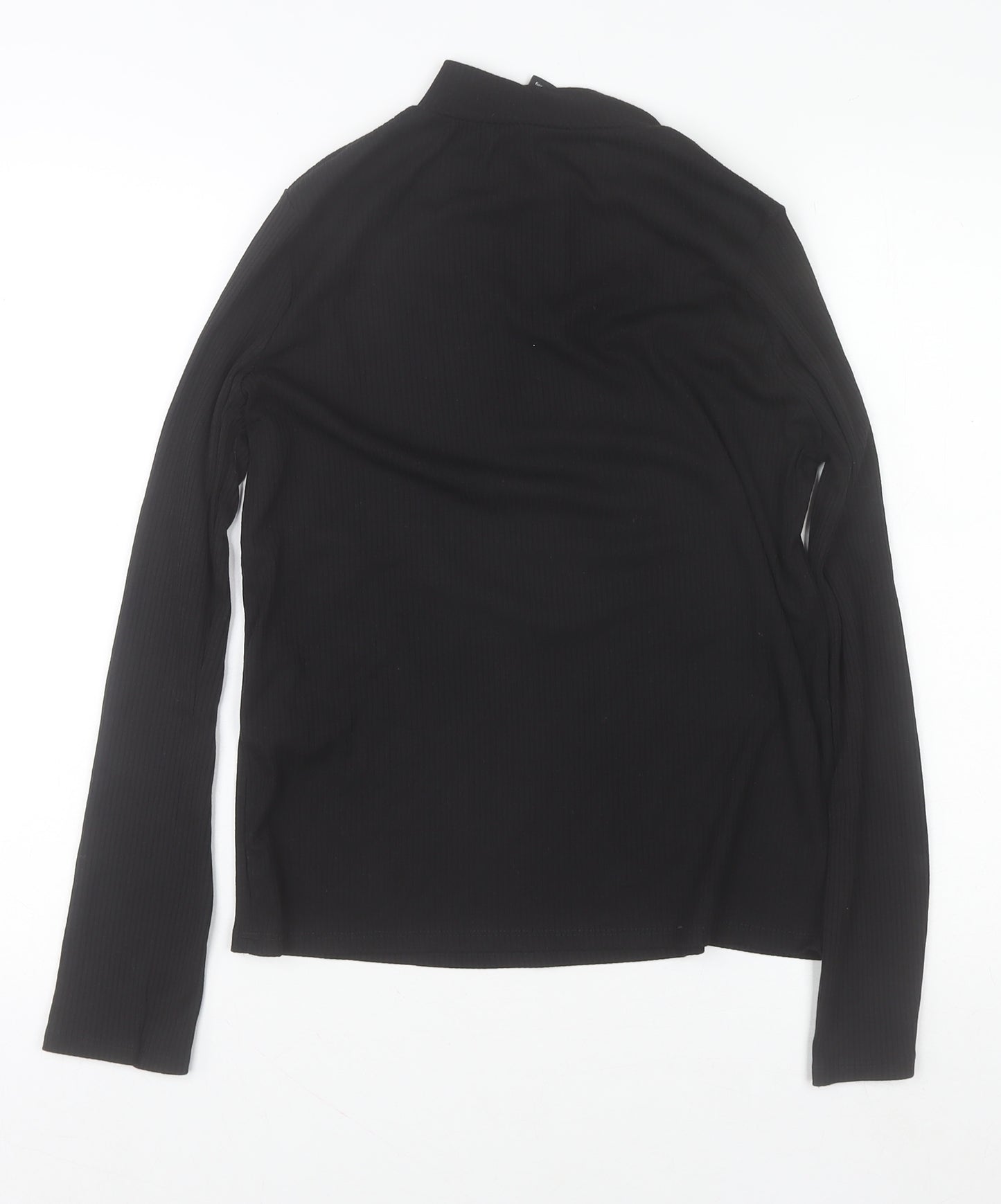New Look Women's Black Size 18 Mock Neck 1/4 Zip Jumper