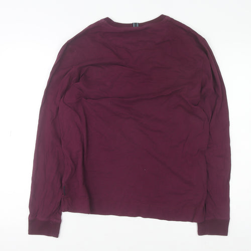 Ted Baker Men’s Red Cotton Crew Neck Long Sleeve Sweatshirt Size M