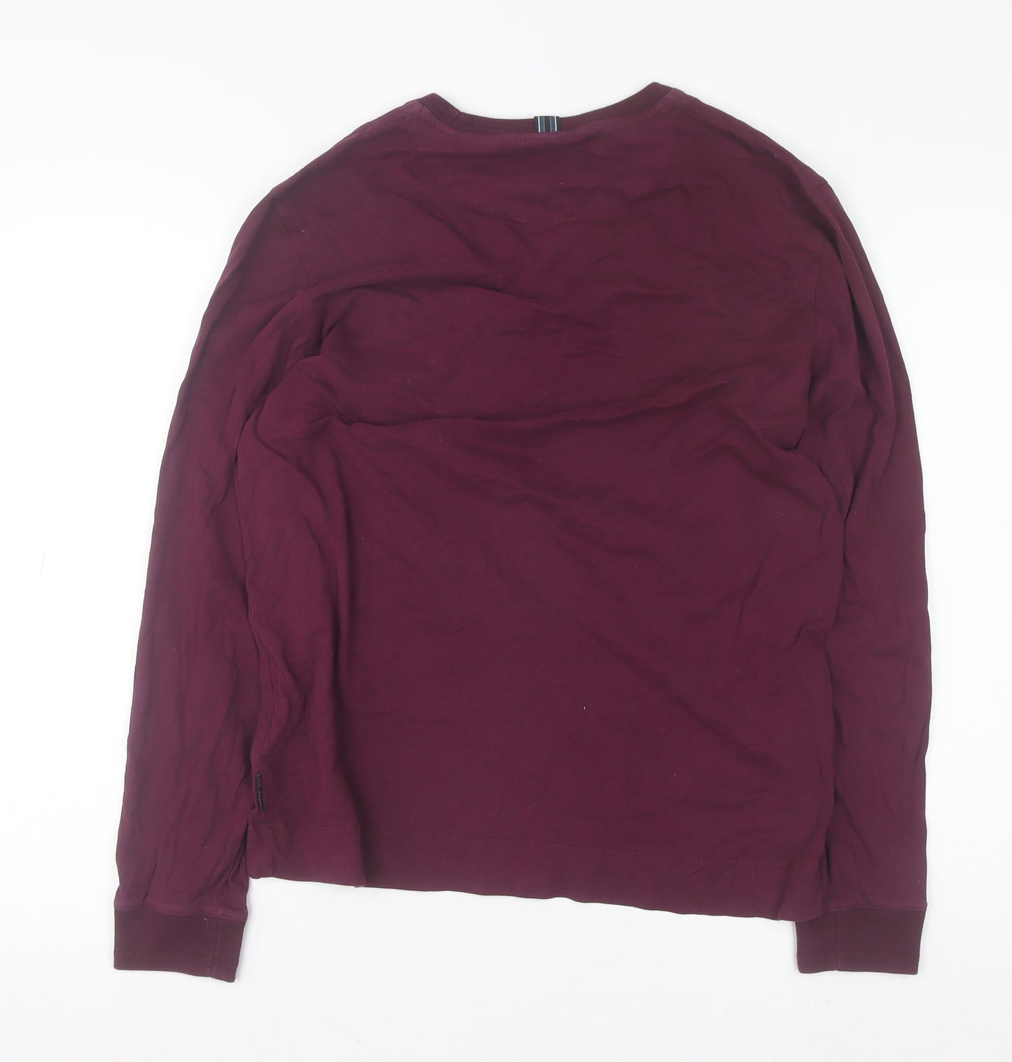 Ted Baker Men’s Red Cotton Crew Neck Long Sleeve Sweatshirt Size M