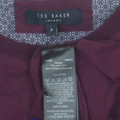 Ted Baker Men’s Red Cotton Crew Neck Long Sleeve Sweatshirt Size M