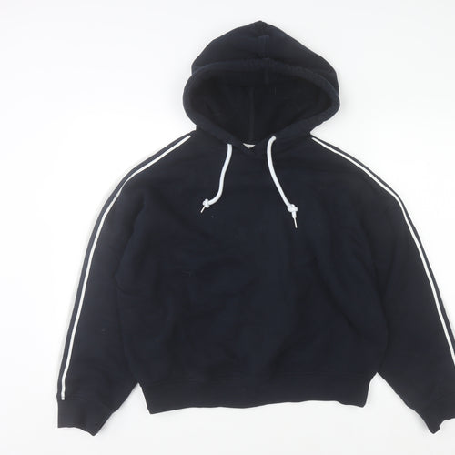 Marks and Spencer Womens Navy Pullover Hoodie Medium Cotton