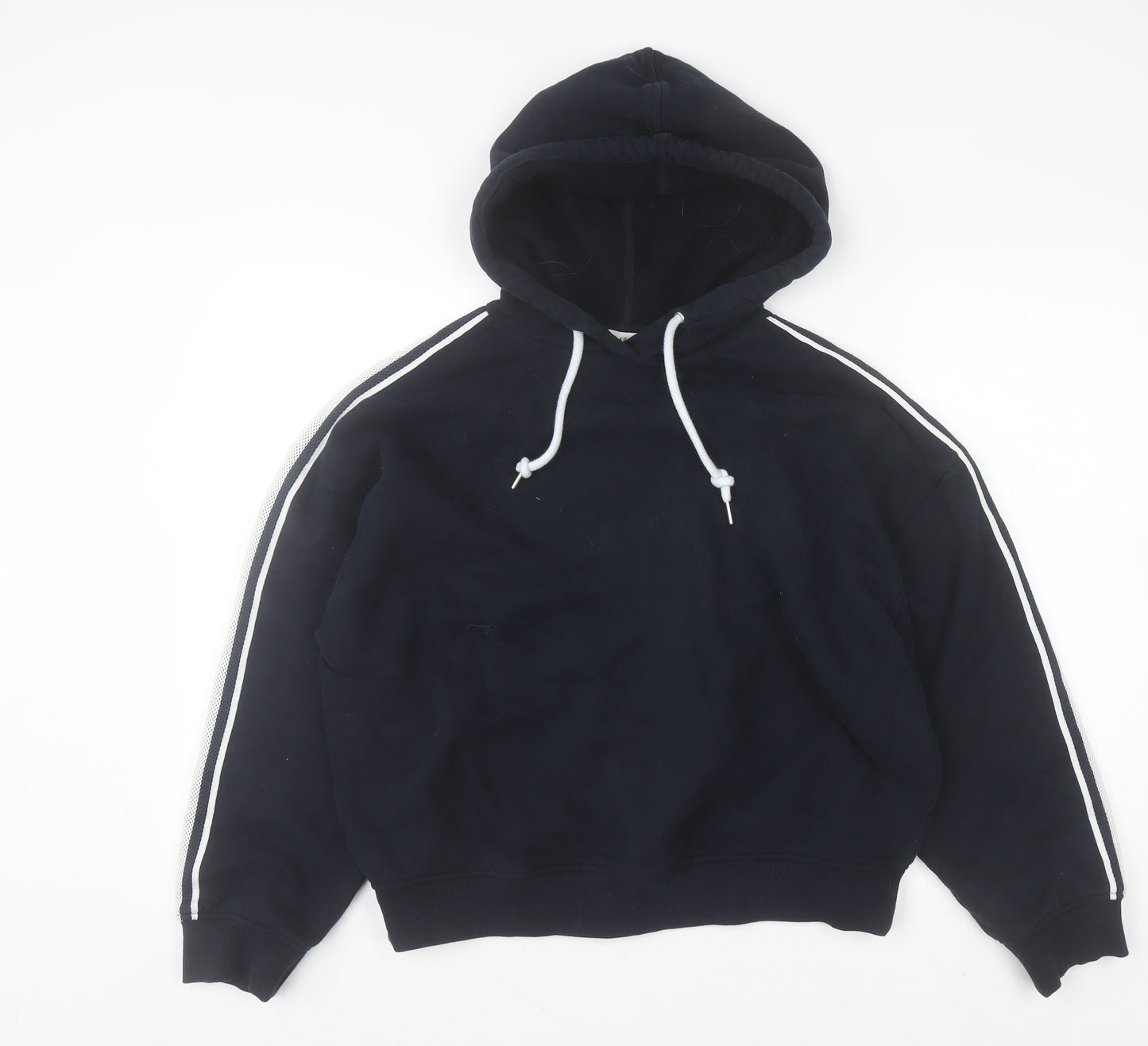 Marks and Spencer Womens Navy Pullover Hoodie Medium Cotton