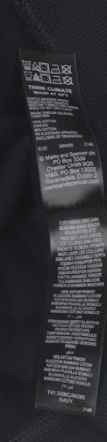 Marks and Spencer Womens Navy Pullover Hoodie Medium Cotton