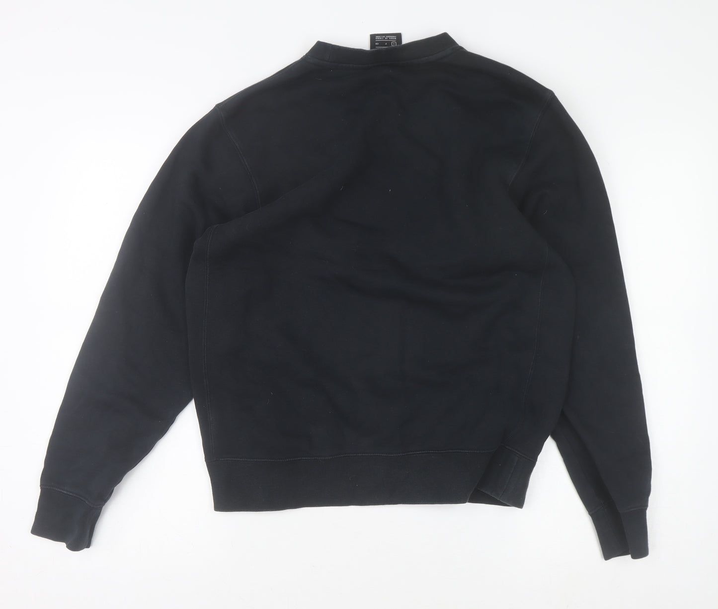 Nike Men's Black Crew Neck Fleece Sweatshirt Size S Regular Fit