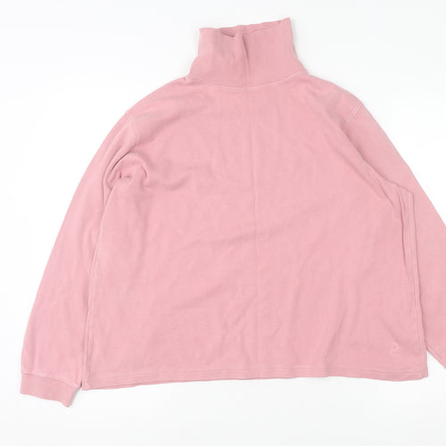 Country Collection Womens Pink Cotton Pullover Sweatshirt L