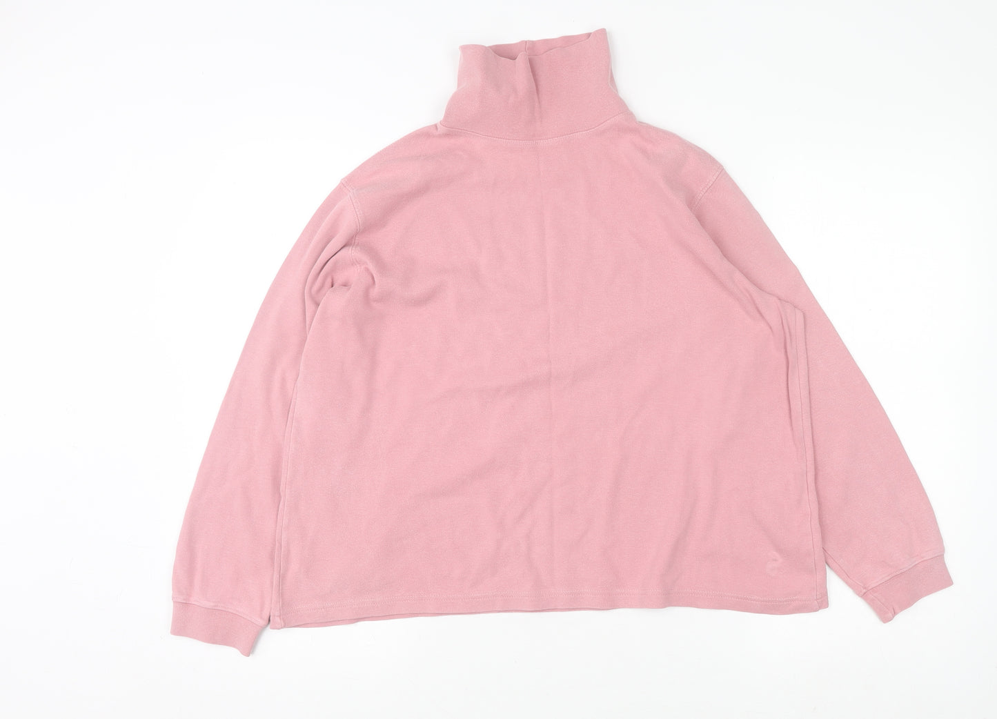 Country Collection Womens Pink Cotton Pullover Sweatshirt L