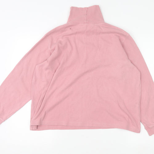 Country Collection Womens Pink Cotton Pullover Sweatshirt L