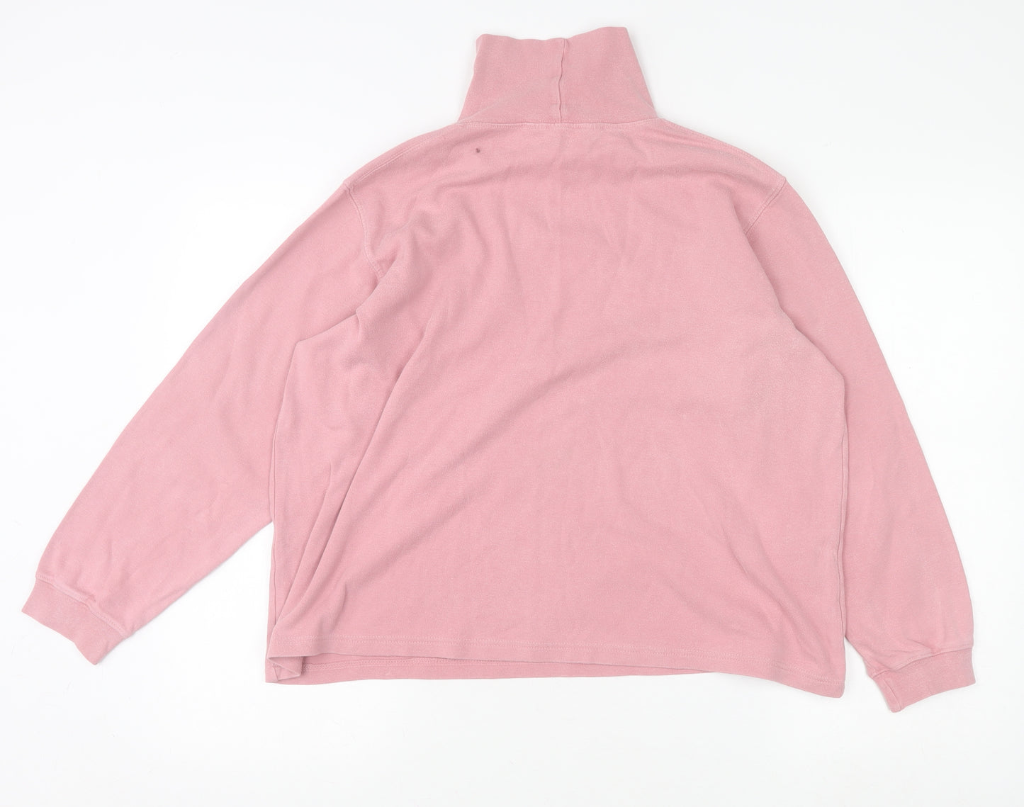 Country Collection Womens Pink Cotton Pullover Sweatshirt L