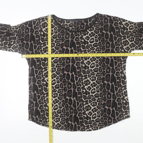 Marks and Spencer Womens Leopard Print 3/4 Sleeve Blouse UK 14