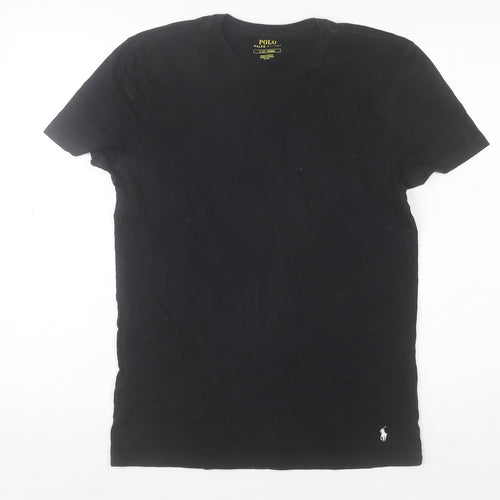 Polo Ralph Lauren Men's Black Slim Fit Cotton Crew Neck T-Shirt Size S