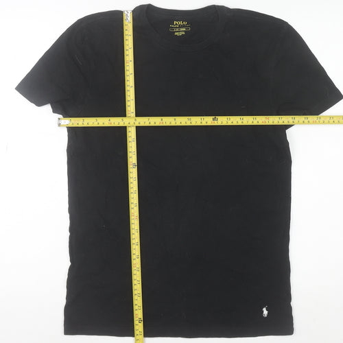 Polo Ralph Lauren Men's Black Slim Fit Cotton Crew Neck T-Shirt Size S