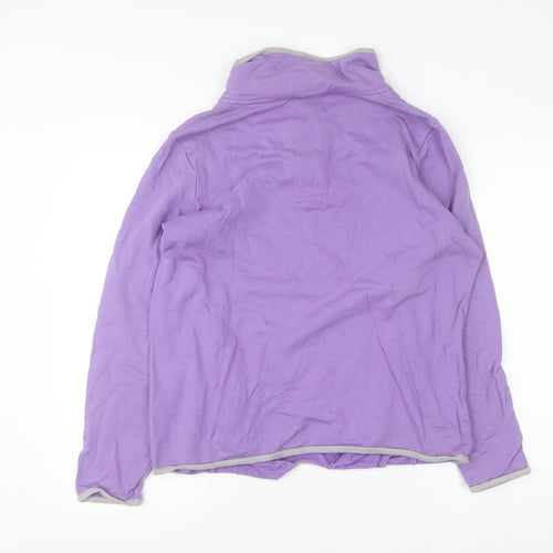 Maine New England Women’s Purple Long Sleeve Henley Sweatshirt Size 16