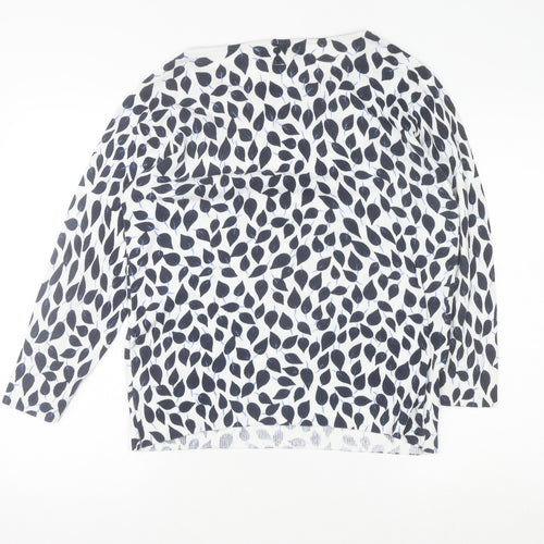Debenhams The Collection Women’s Blue Leaf Print Cotton Top Size 14