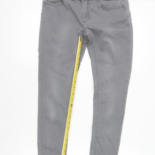 Toxik3 Women's Grey Skinny Stretch Jeans Size M/UK 10