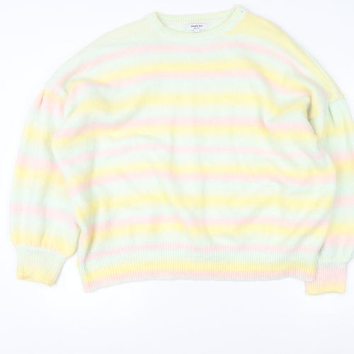 Simply Be Women’s Multicoloured Striped Knit Pullover Jumper Size 20/22