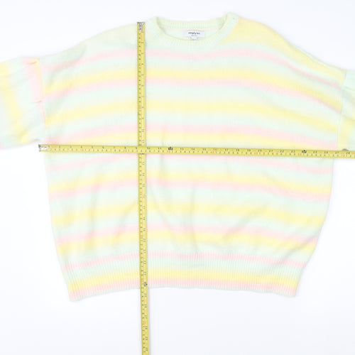 Simply Be Women’s Multicoloured Striped Knit Pullover Jumper Size 20/22