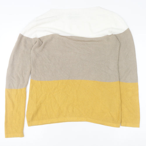 Transa Women’s Multicoloured Cotton Blend Pullover Jumper Size S