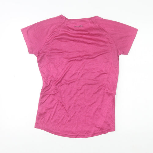 O’Neills Womens Pink Size 10 V-Neck Short Sleeve Sports T-Shirt