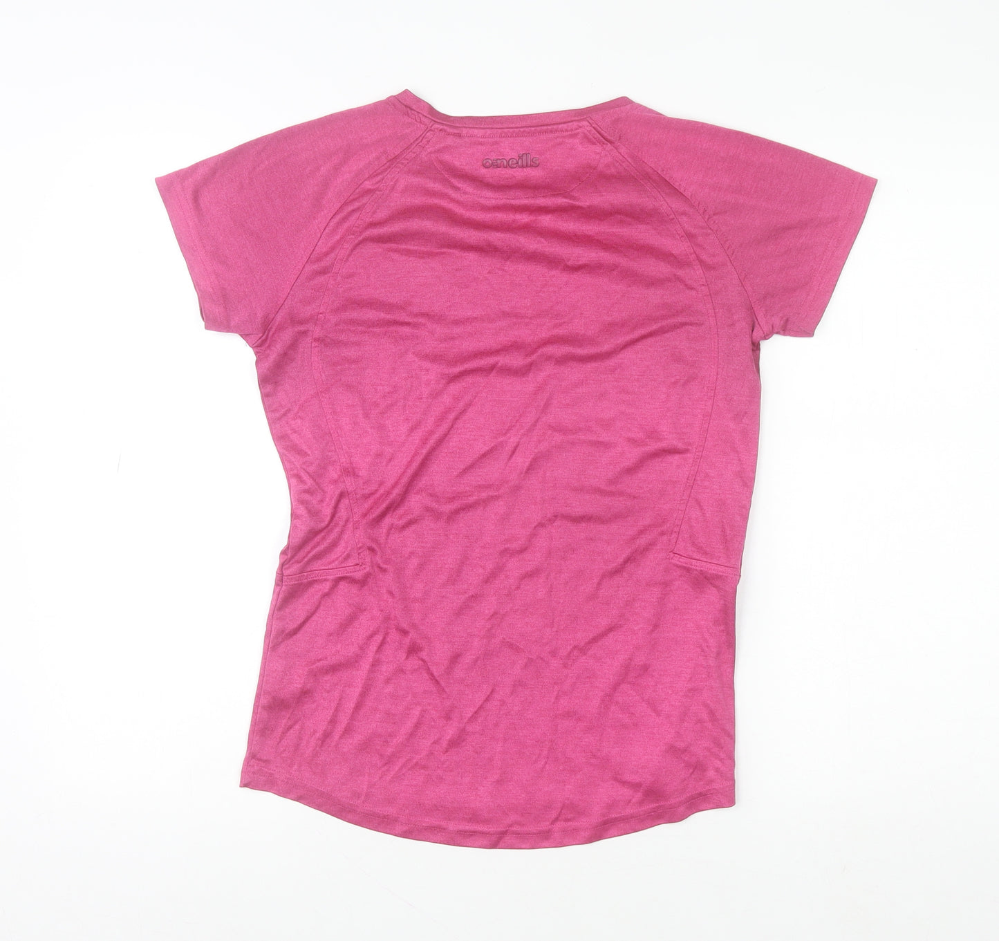 O’Neills Womens Pink Size 10 V-Neck Short Sleeve Sports T-Shirt