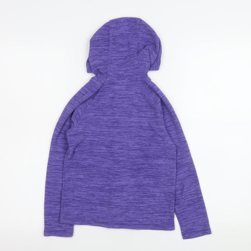 Mountain Warehouse Girls Purple Hooded Full Zip Fleece Jacket 7-8 Years
