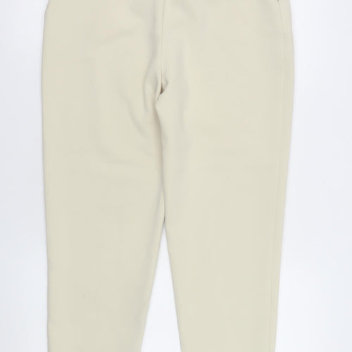 Zara Women Beige Slim Fit Pleated Tapered Trousers XS