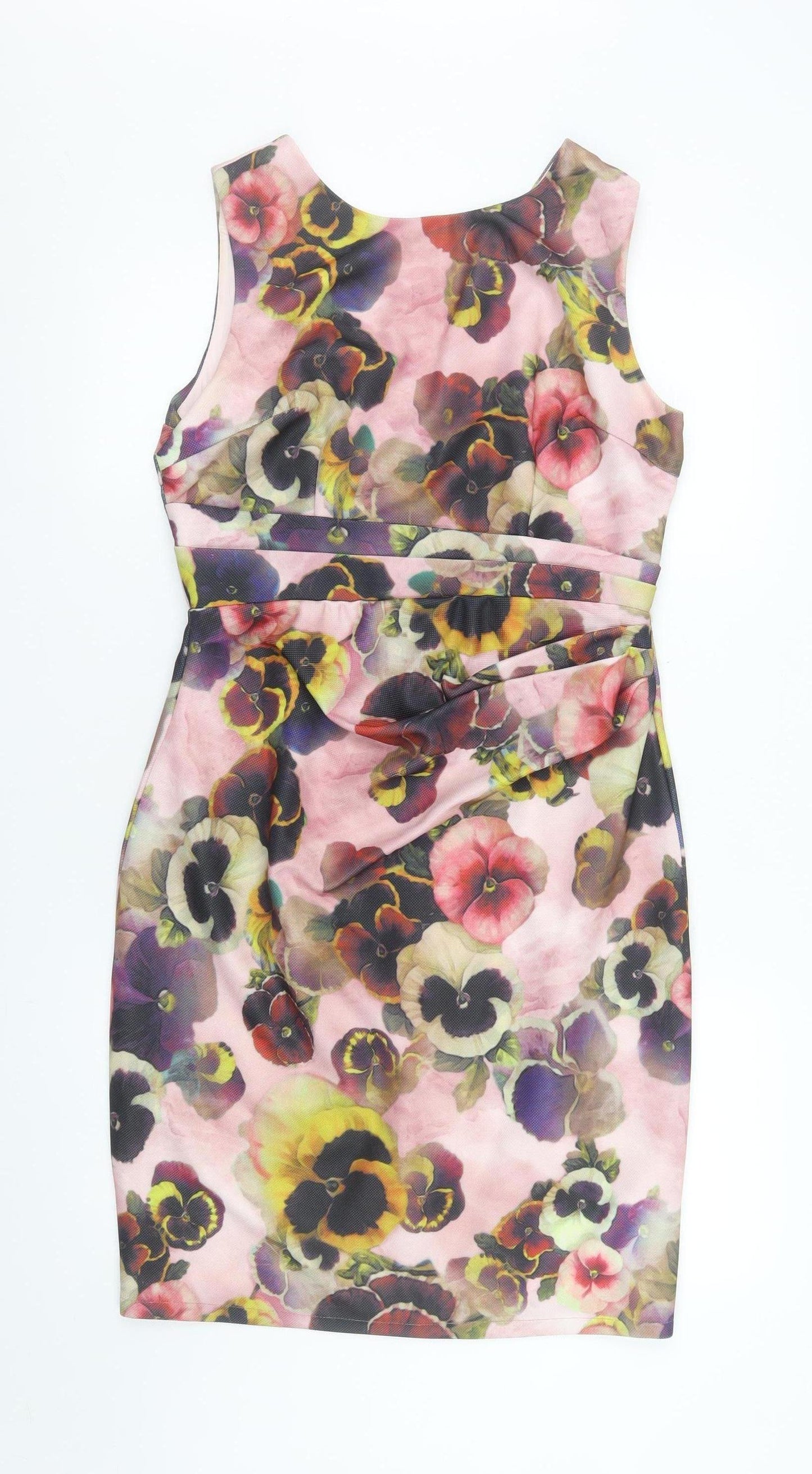 Jolie Moi Women’s Multicoloured Floral Bodycon Dress Size 12