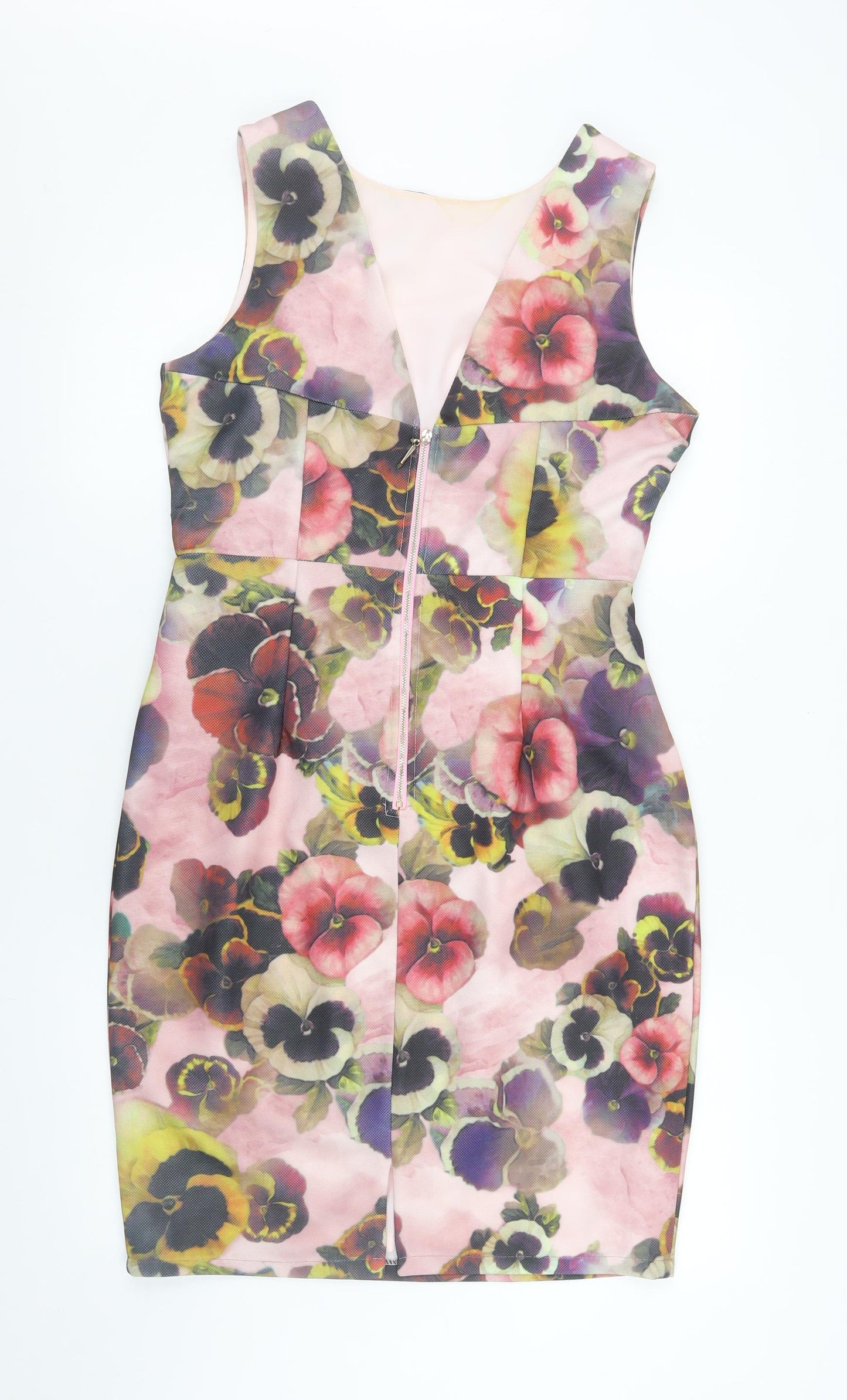 Jolie Moi Women’s Multicoloured Floral Bodycon Dress Size 12