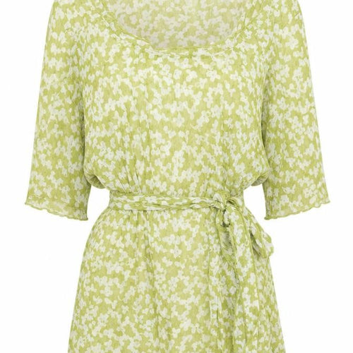 Marks and Spencer Women’s Green Floral Wrap Blouse Size 10