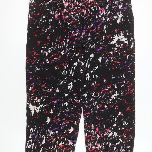 Warehouse Womens Multicoloured Size 12 Cropped Tapered Trousers