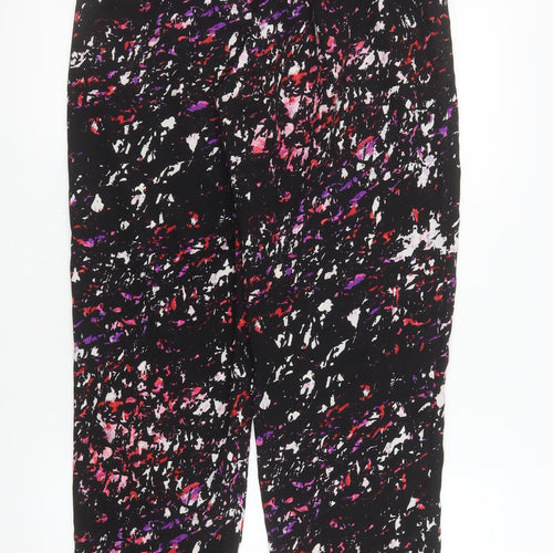 Warehouse Womens Multicoloured Size 12 Cropped Tapered Trousers