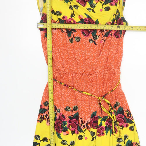 TU Women’s Multicoloured Floral Knee Length A-Line Dress Size 10