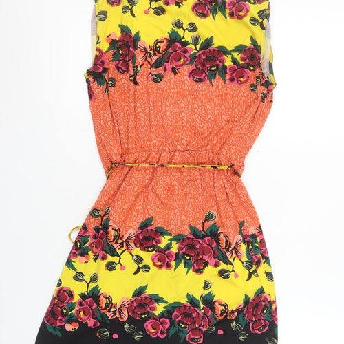TU Women’s Multicoloured Floral Knee Length A-Line Dress Size 10