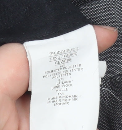 Torre Cerimonia Men's Grey 32R Pleated Wool Blend Dress Trousers